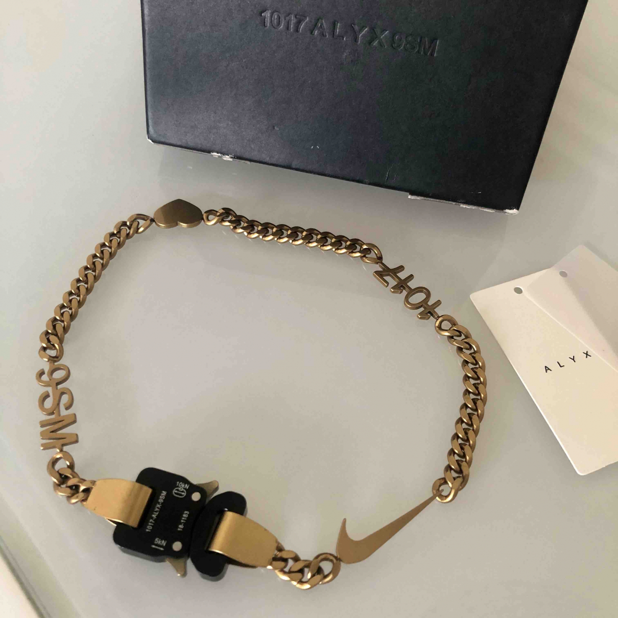 Necklace Nike x Alyx Gold in Metal 